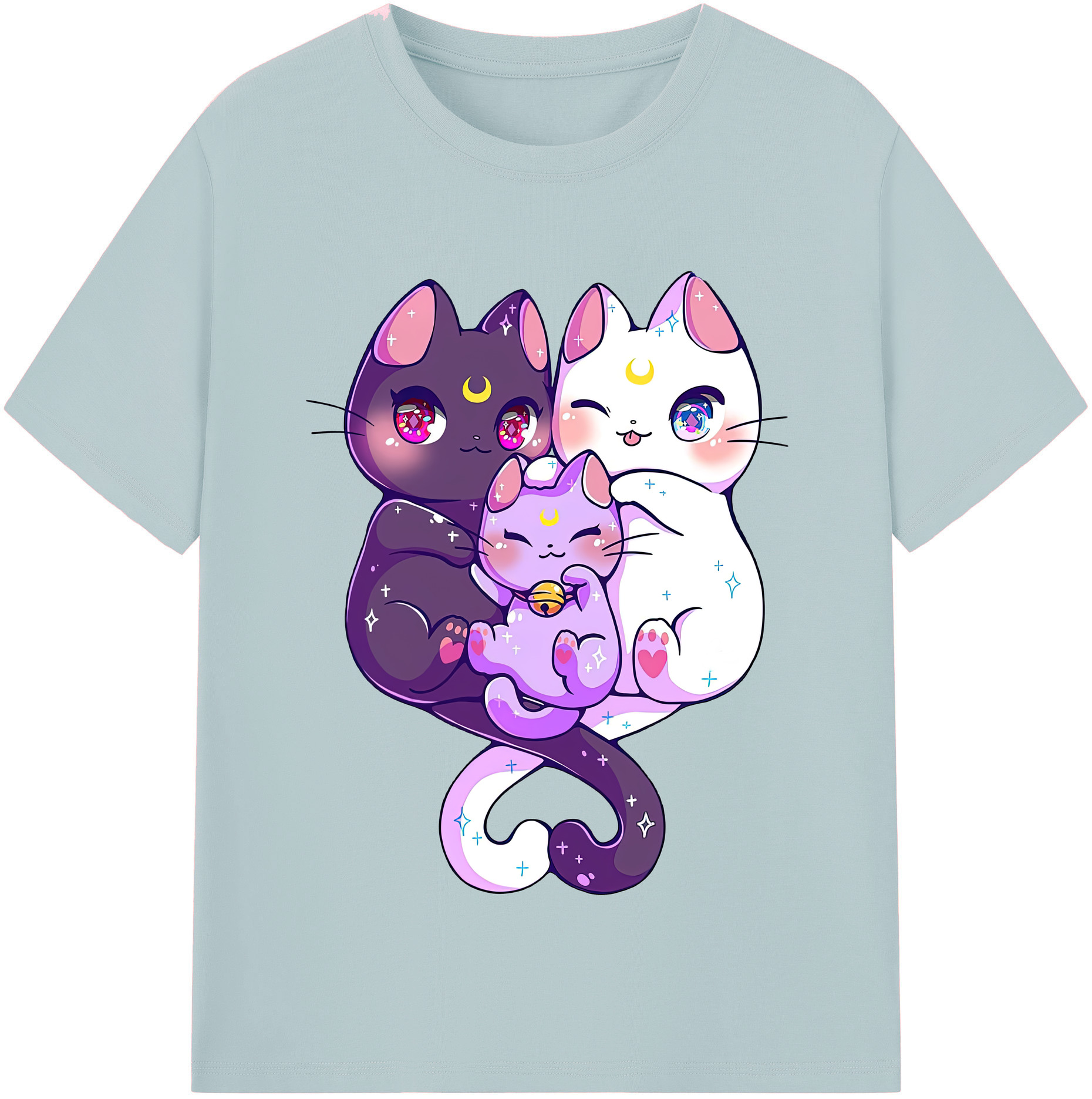 （画像用） 美少女戦士セーラームーン Sailor Moon 綿100％半袖Tシャツ（フロントプリント）